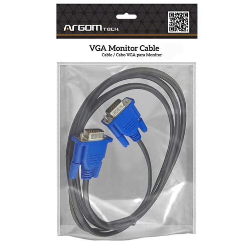 Cable Argom VGA Monitor Cable – 1.8M – Negro – ARG-CB-0075