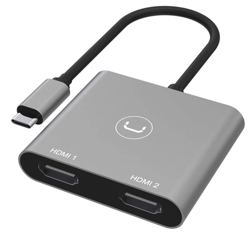 HUB UNNO TEKNO USB-C A Dual HDMI 4K – HB1103GY