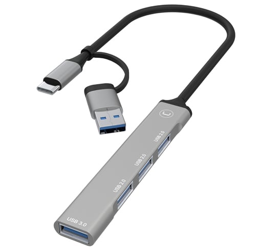 Hub Unno Tekno 2 En 1 – USB C – HB1014GY