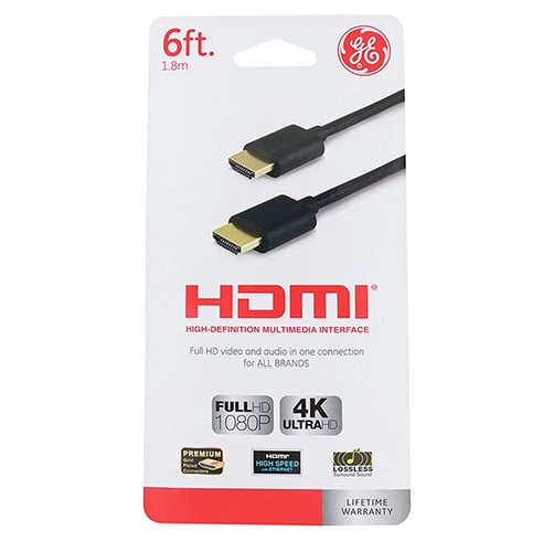 Cable General Electric HDMI A HDMI – FHD – 1,8Mts – 33574 — vista 3