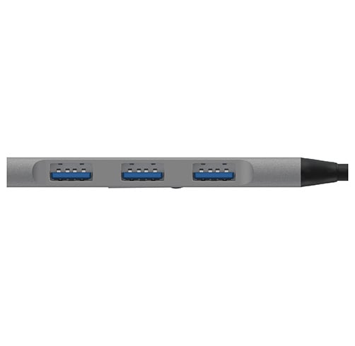 Hub Unno Tekno 4 Puertos USB-A A USB-A – HB1008GY — vista 3