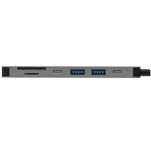 Hub Unno Tekno 7 En 1 – USB C – Gris – HB1107GY — vista 2