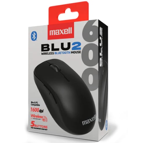Maxell BLU2 – Bluetooth – 1600 DPI – Negro – MOWLBT-600 — vista 3