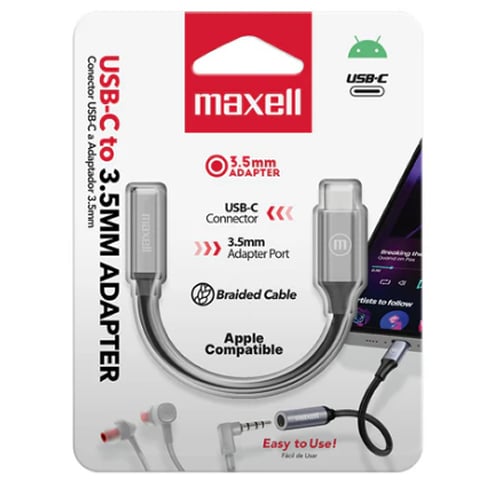 Maxell De USB-C A Adaptador 3.5 — vista 2