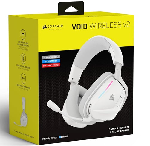 Corsair Void Wireless V2 – Blanco — vista 2