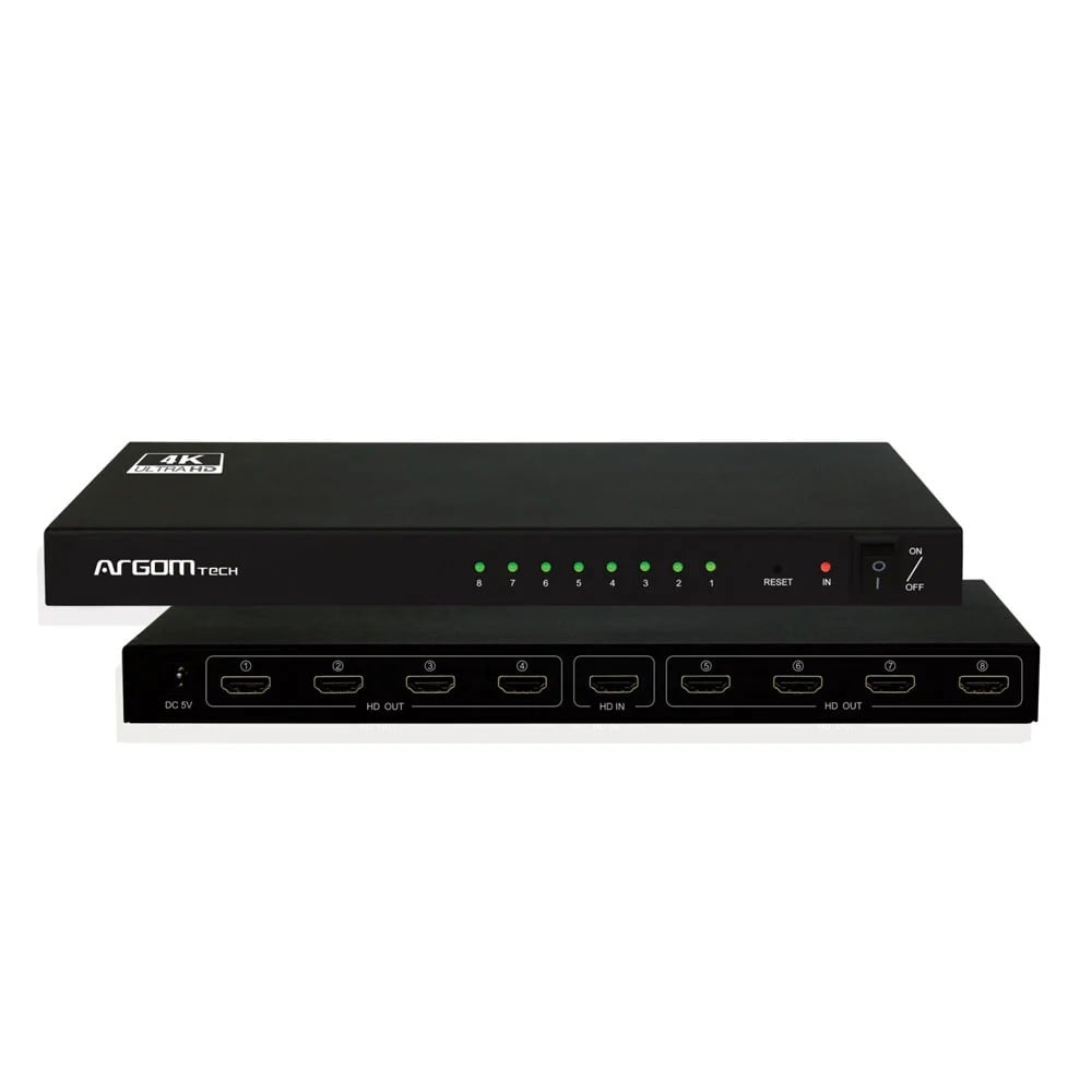 Splitter Argom 8-Outputs HDMI 1-Input HDMI 4K