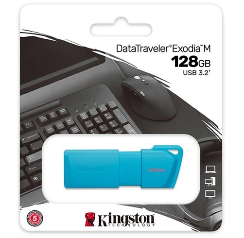 Kingston DataTraveler Exodia – 128GB USB 3.2 – Celeste