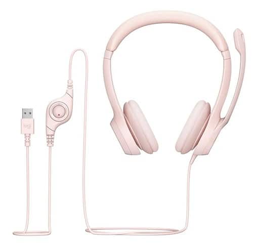 Logitech H390 – USB-A – Rosa — vista 2