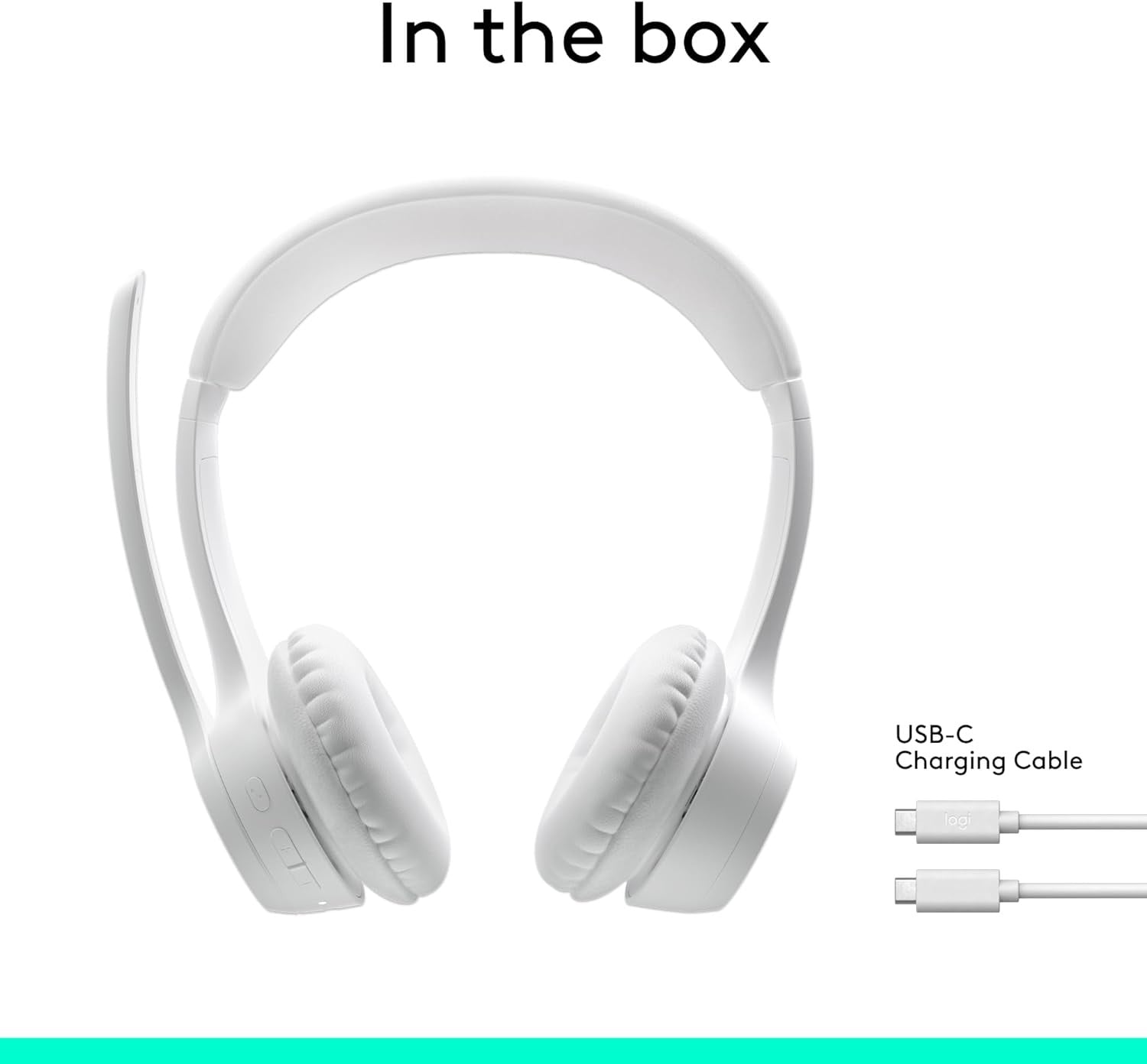 Logitech Zone Vibe 300 Bluetooth – Blanco — vista 2