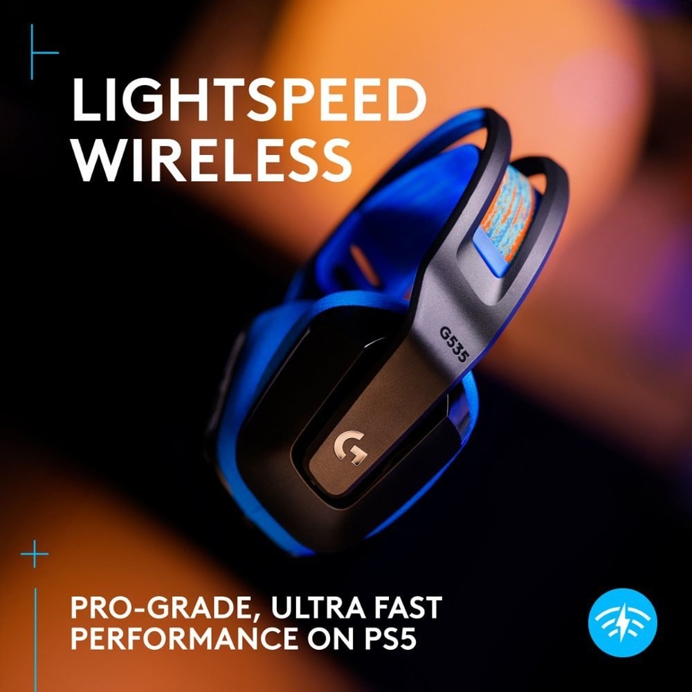 Logitech G535 Lightspeed Negro/Azul — vista 2