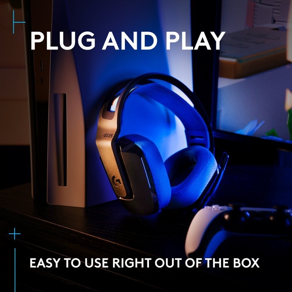 Logitech G535 Lightspeed Negro/Azul — vista 3