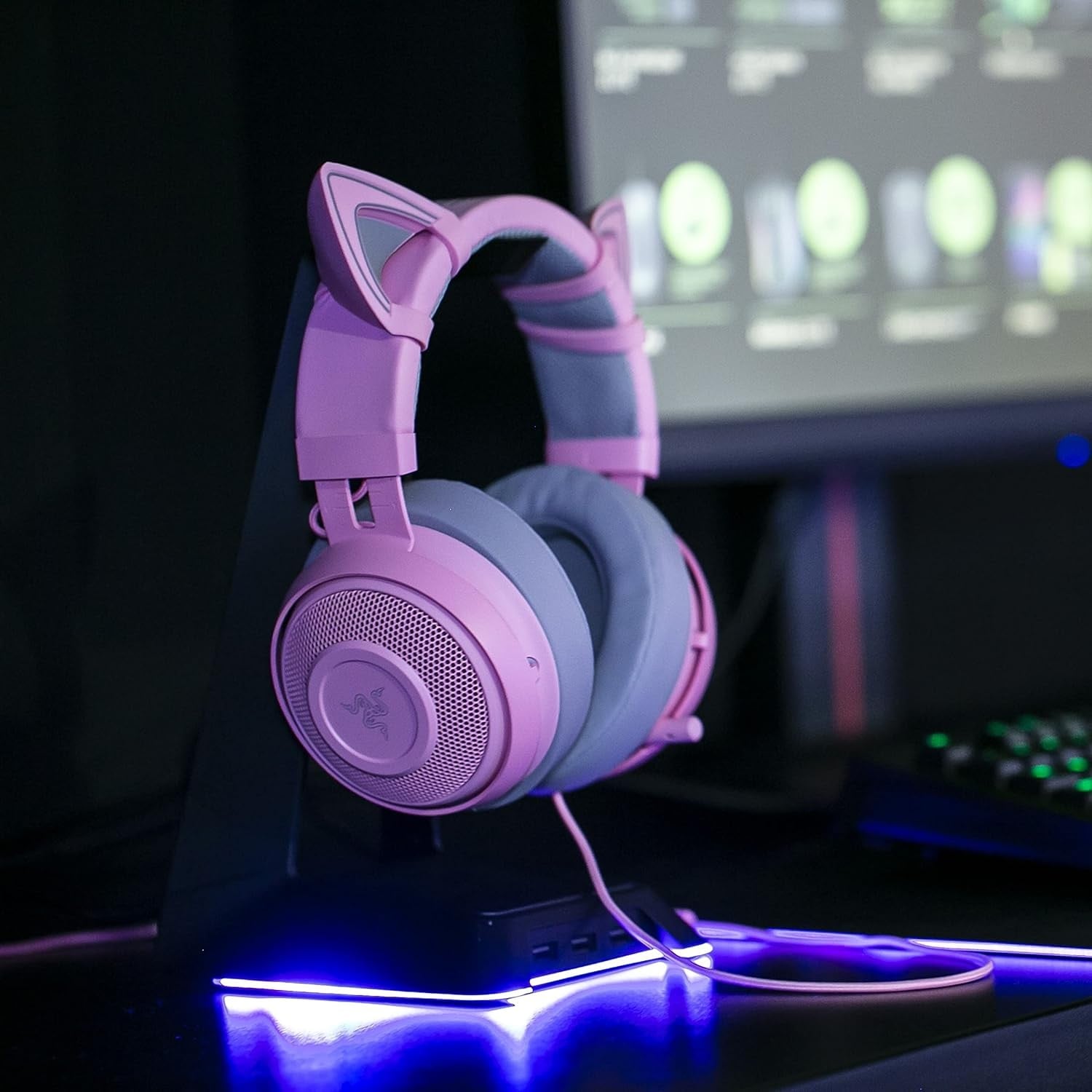 Razer Kitty Ears For Kraken – Quartz Edition — vista 2