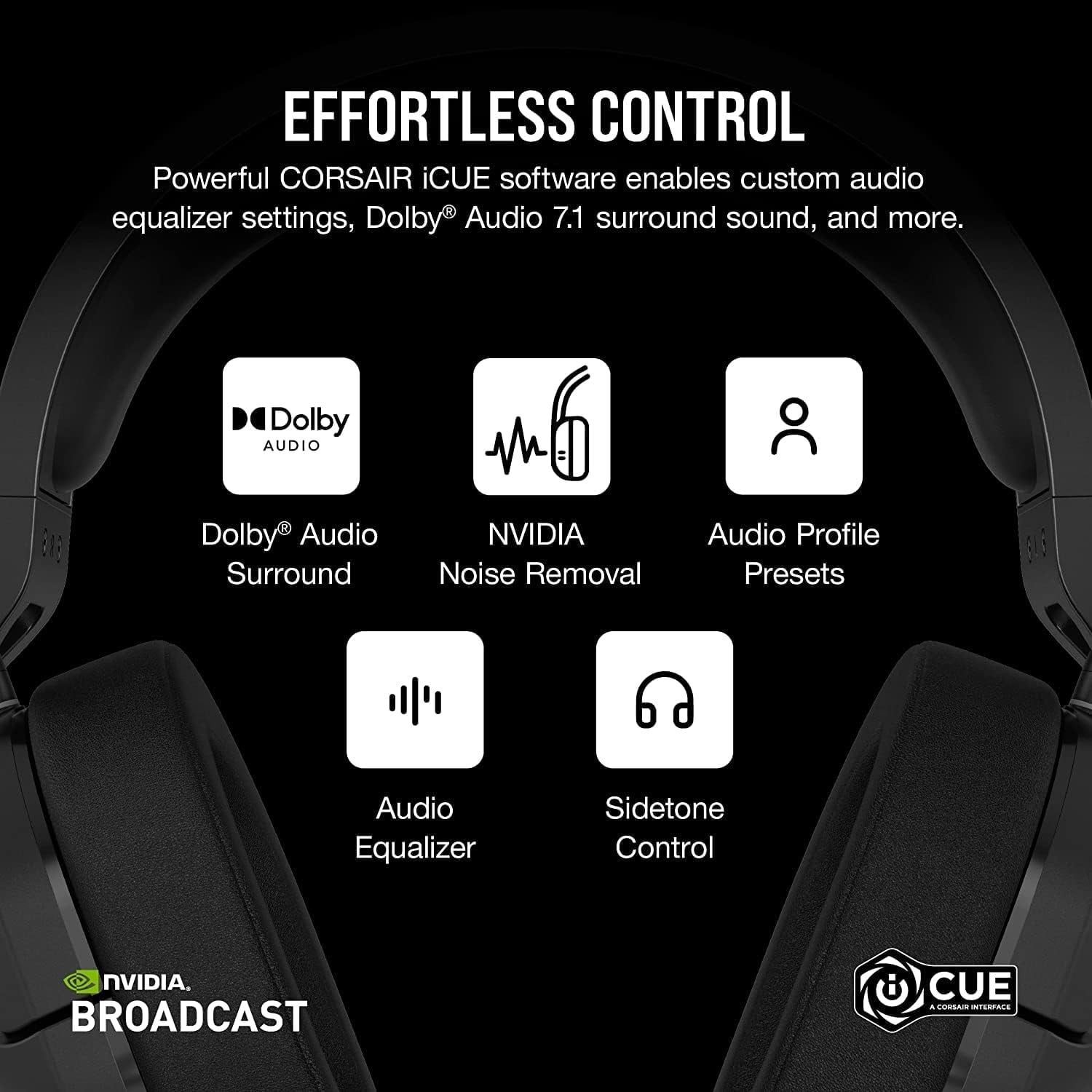 Corsair HS55 Wireless – Negro — vista 2