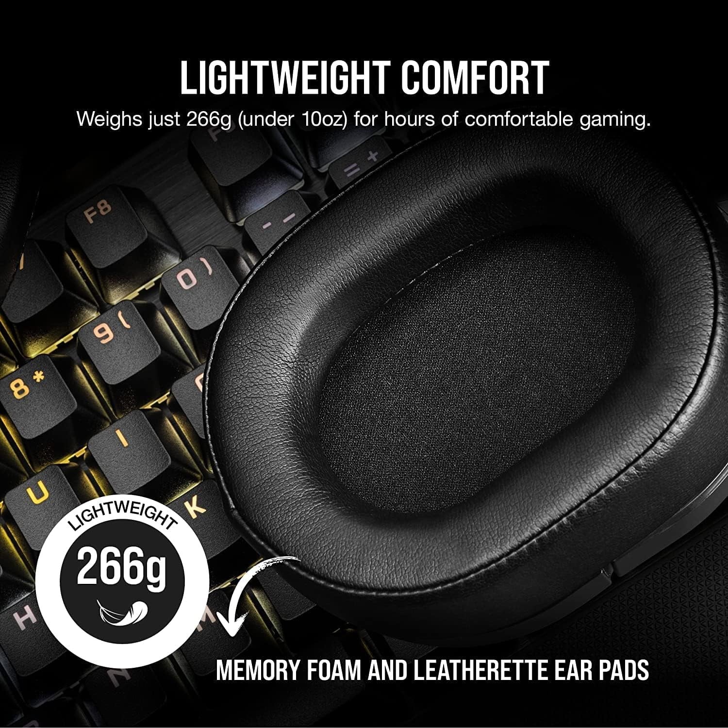 Corsair HS55 Wireless – Negro — vista 3