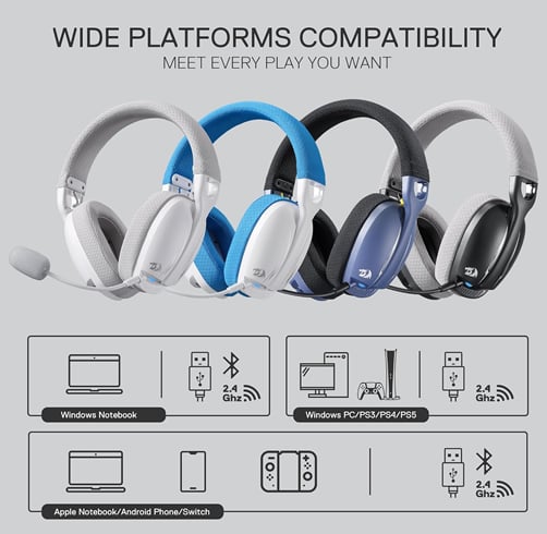 Redragon Skuld Pro – Wireless – Negro — vista 2