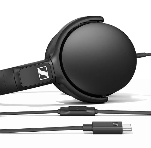 SennHeiser HD400U – USB-C – Negro — vista 3