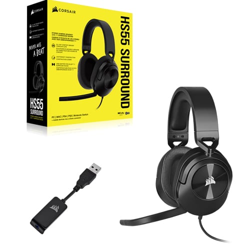 Corsair HS55 Surround V2 – Dolby Atmos – Negro