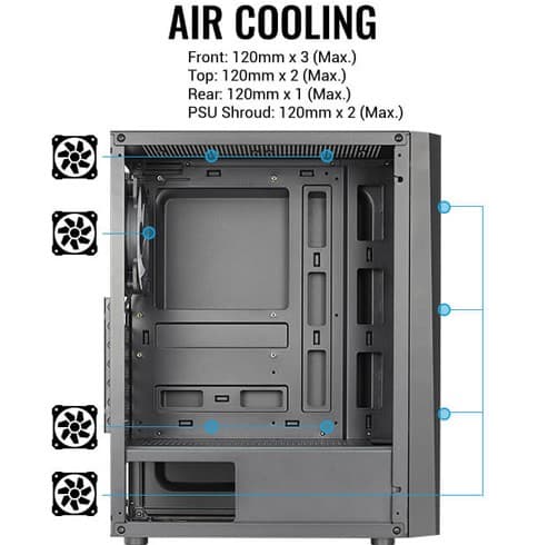 Aerocool Delta TG RGB Negro — vista 3