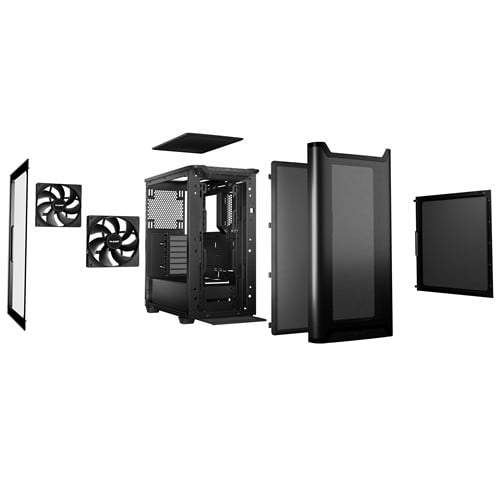 Be Quiet! Pure Base 501 – Negro — vista 3