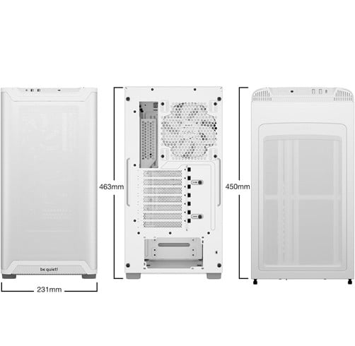 Be Quiet! Pure Base 501 – Blanco — vista 2