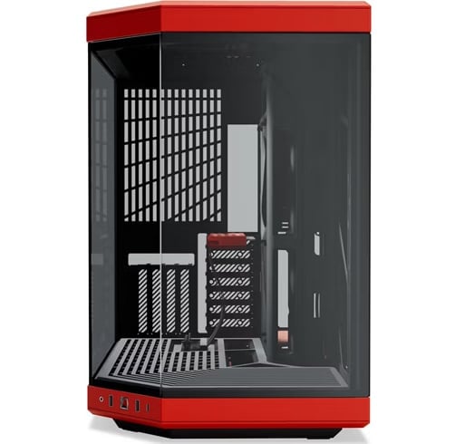Hyte Y70 – Negro Rojo — vista 2