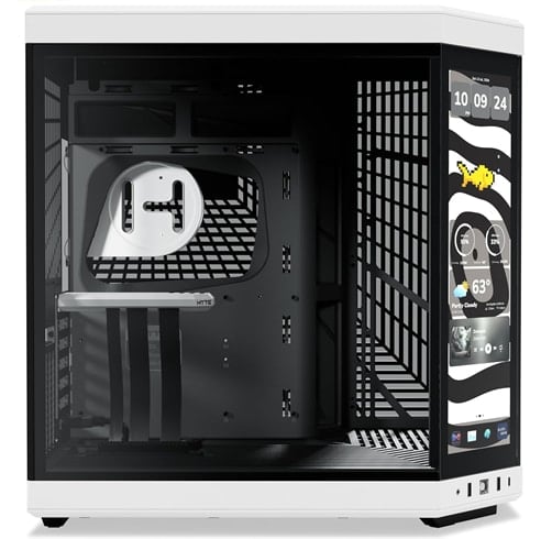 Hyte Y70 Touch Infinite – Blanco Y Negro — vista 3