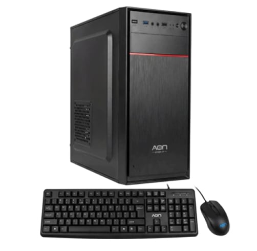 AON – Opti-Combo Pro + Fuente 600W – Teclado Y Mouse Optico