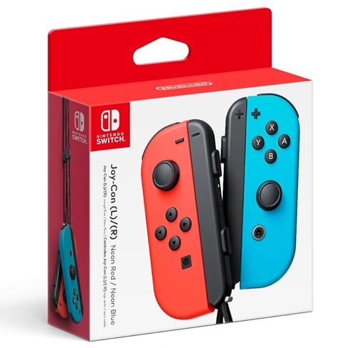 Nintendo Joy-Con Pastel Controller Neon Red/Blue