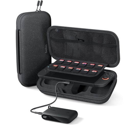Belkin Funda Para Nintendo Switch 2 Con Powerbank Integrado De 10,000 MAh- Charcoal