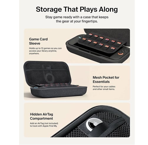 Belkin Funda Para Nintendo Switch 2 Con Powerbank Integrado De 10,000 MAh- Charcoal — vista 3