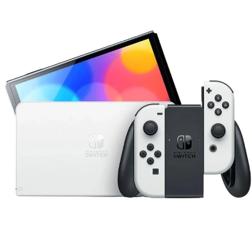 Nintendo Switch Oled Blanca + Super Mario Bros Wonder — vista 2