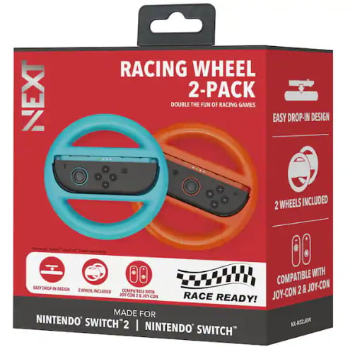 Next Racing Wheel 2-Pack Para Controles Nintendo Switch/Nintendo Switch 2