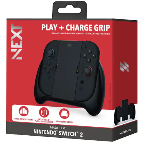Next Play + Charge Grip Para Controles De Nintendo Switch 2