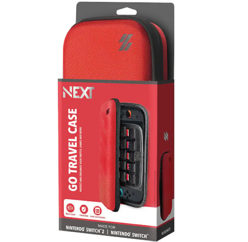 Next Estuche Go Travel Para Nintendo Switch/Nintendo Switch 2 – Rojo