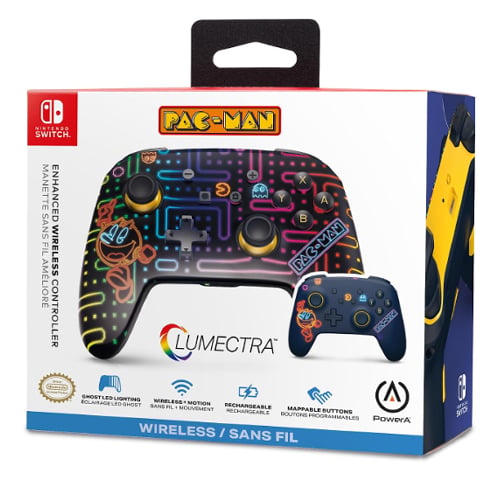Control Lumectra Wireless Pac-Man Neon Arcade Para Nintendo Switch — vista 2