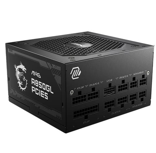 MSI MAG A850GL PCIE5 – 850W – 80 Plus Gold – — vista 3