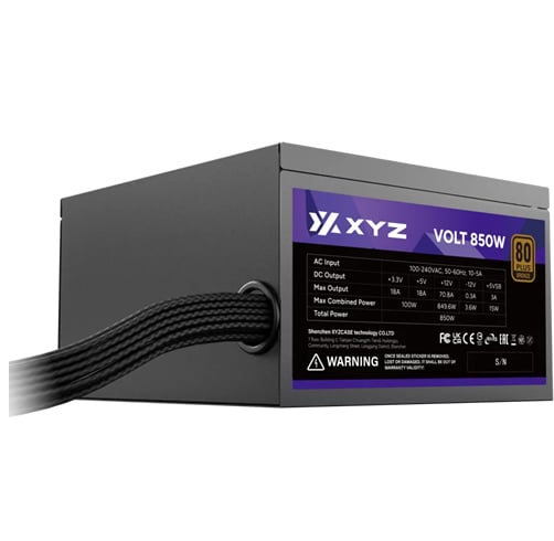 XYZ Volt One – 850W – 80 Plus Bronce — vista 3