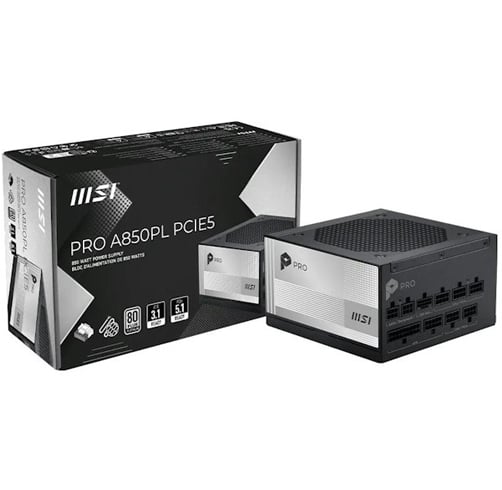 MSI Pro A850PL PCIE5 – 850W – 80 Plus Platinum
