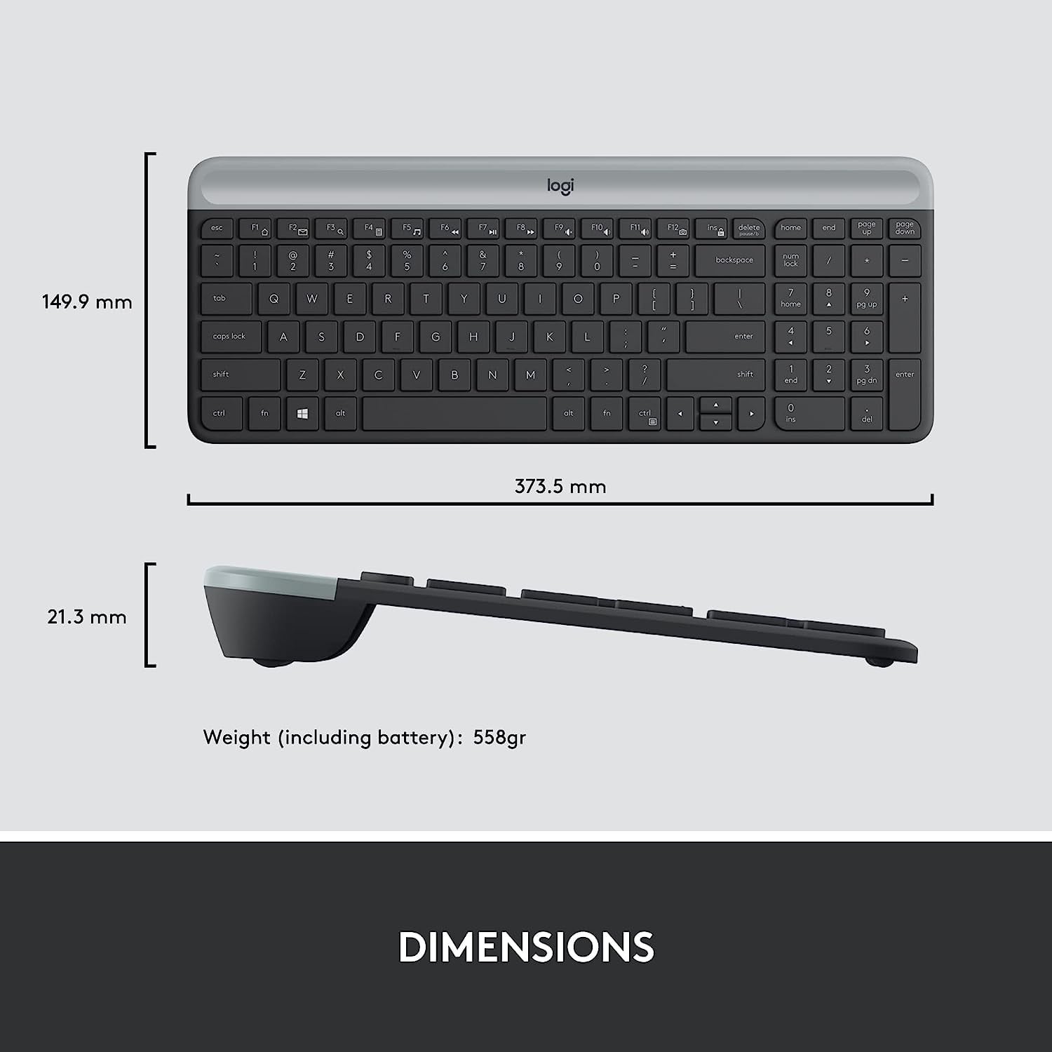 Teclado Y Mouse Logitech Slim MK470 – Ingles — vista 2