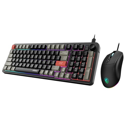 Teclado Y Mouse MSI Forge GK110 – Negro – RGB — vista 3