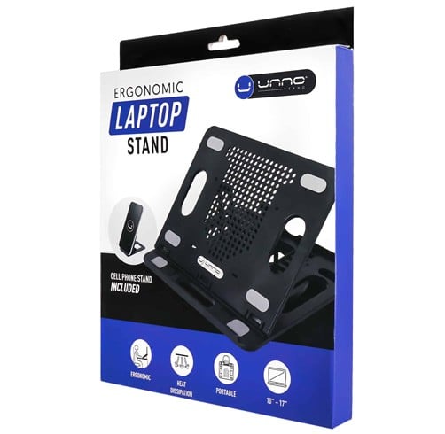 Stand Unno Tekno Para Laptop Ergonomico – Stand Para Celular Incluido – NC6115BK — vista 2
