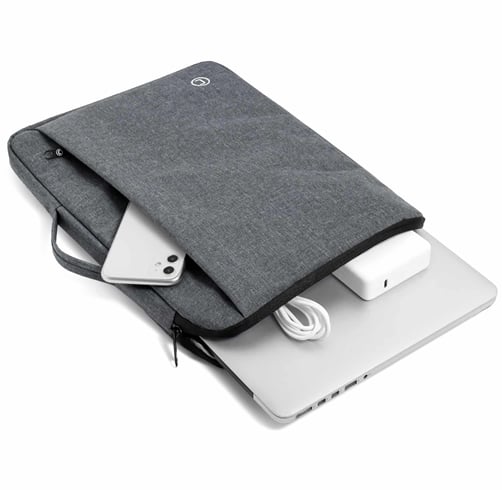 Unno Tekno Funda Para Laptop CitySleek – 15.6″ – Gris — vista 3