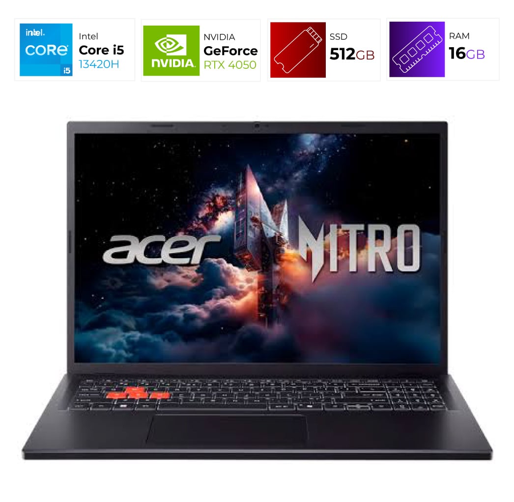Acer Nitro Lite NL16-71G-54J3 – Intel I5 13420H – 16 GB – RTX 4050 – 512GB
