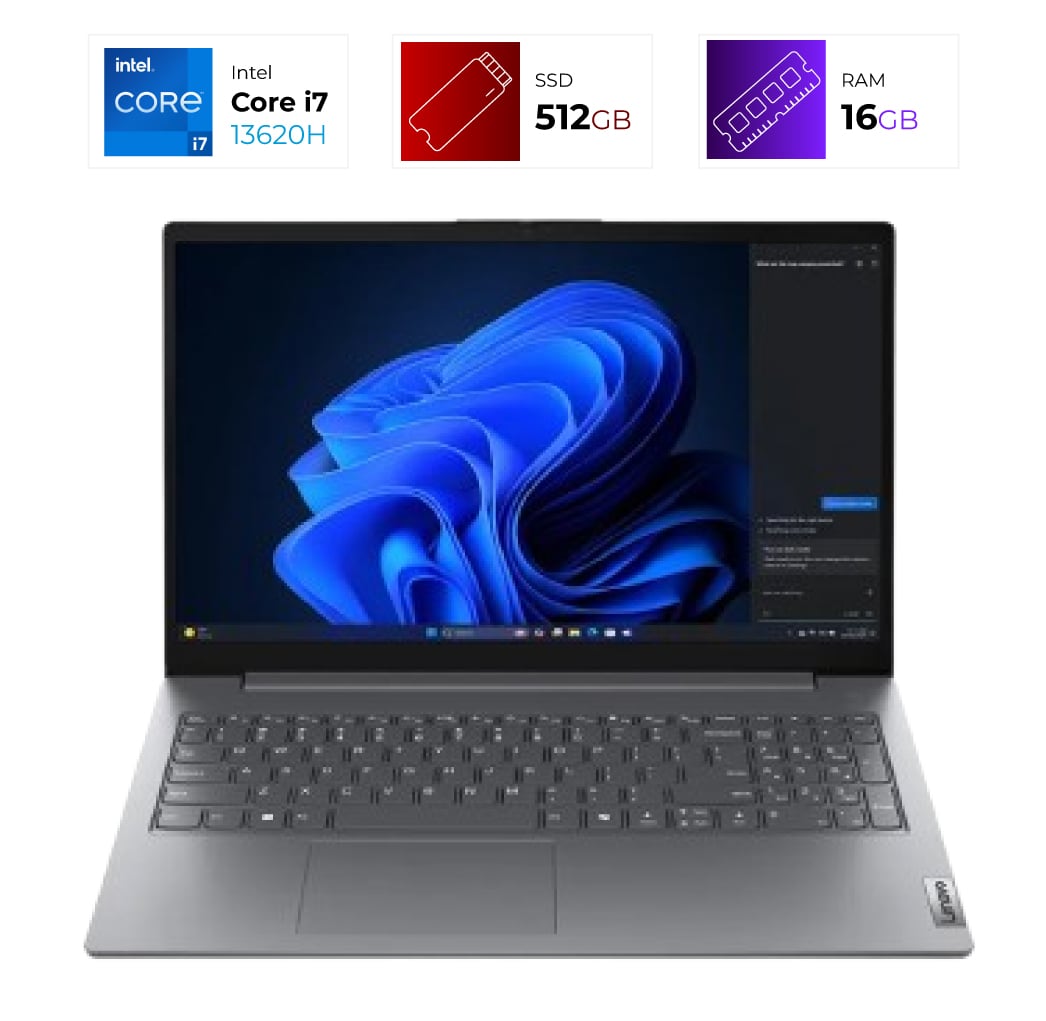 Lenovo V15 G5 IRL – Intel I7 13620H – 16GB – 512 GB – Luna Grey