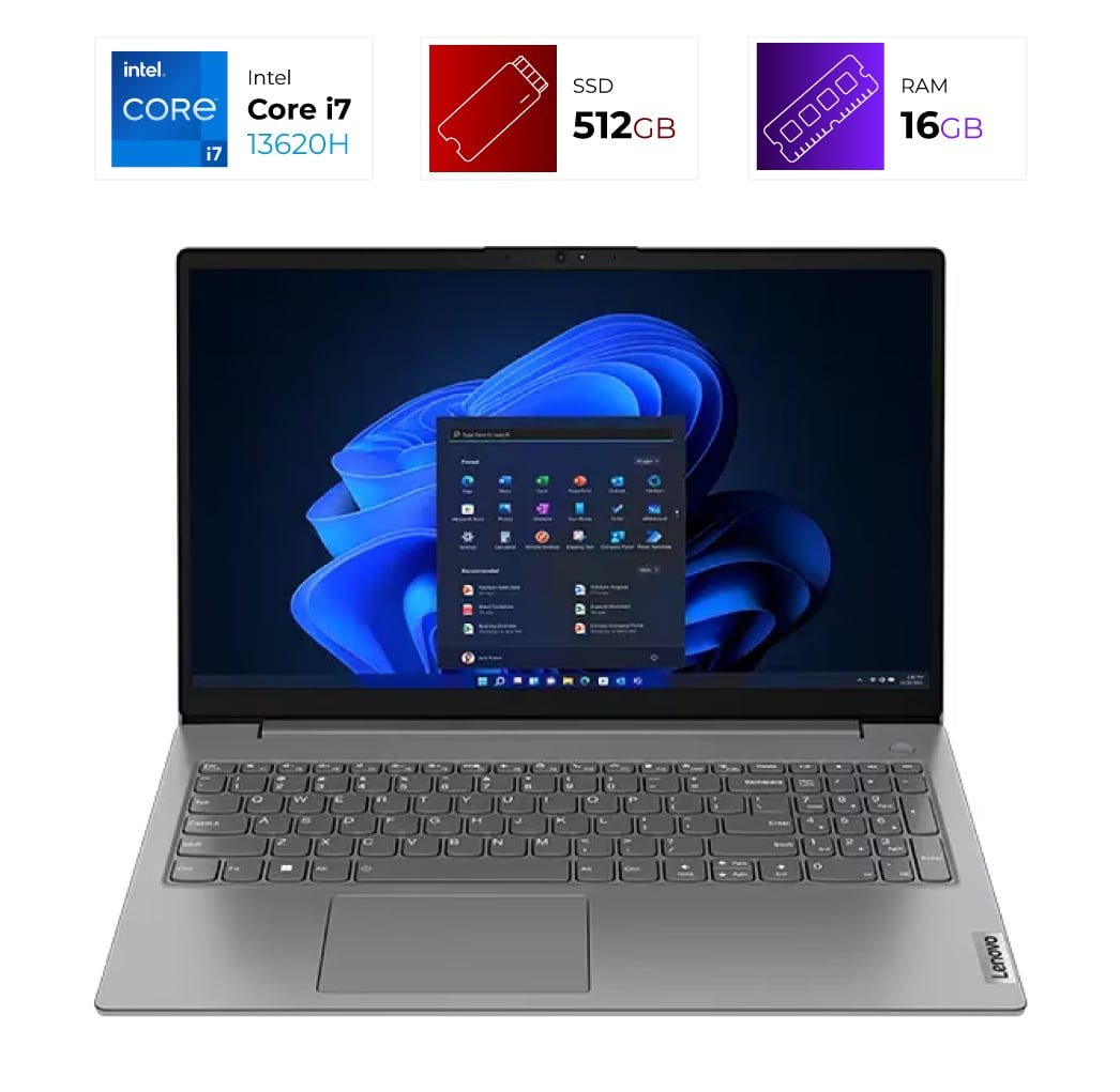 Lenovo V15 – Intel I7 13620H – 16GB – 512GB – Luna Grey