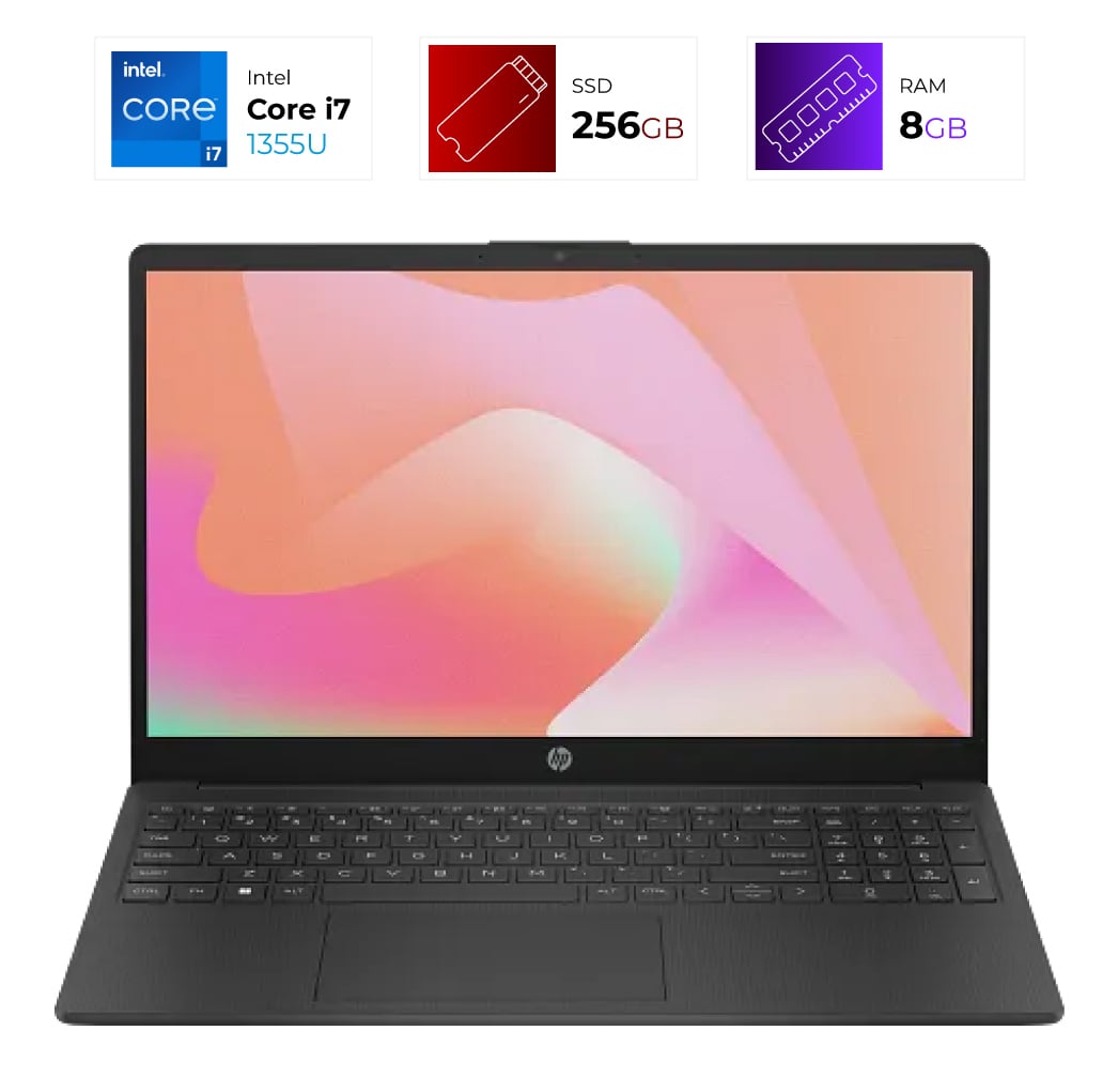 HP 15t-Fd000 – Intel I7 1355U – 8GB – 256GB – Negro
