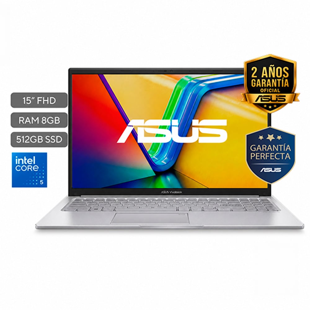 ASUS Vivobook – I5 5120U – 15″ – FHD – 8GB – 512GB – Cool Silver
