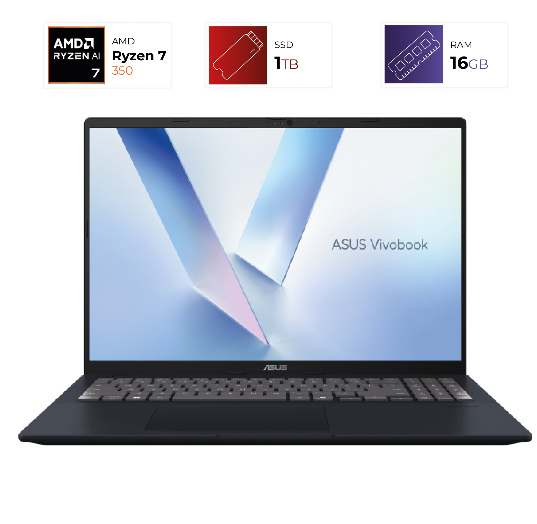 ASUS Vivobook – Ryzen AI 7 350 – 16″ – 16GB – 1TB