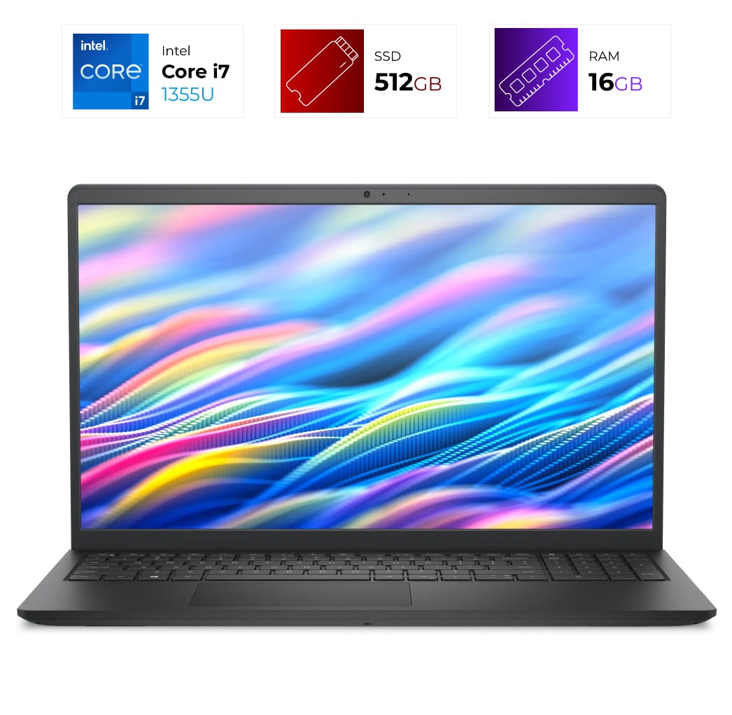 Dell 15 DC15250 – Intel I7 1355U – 16GB – 512GB – Negro