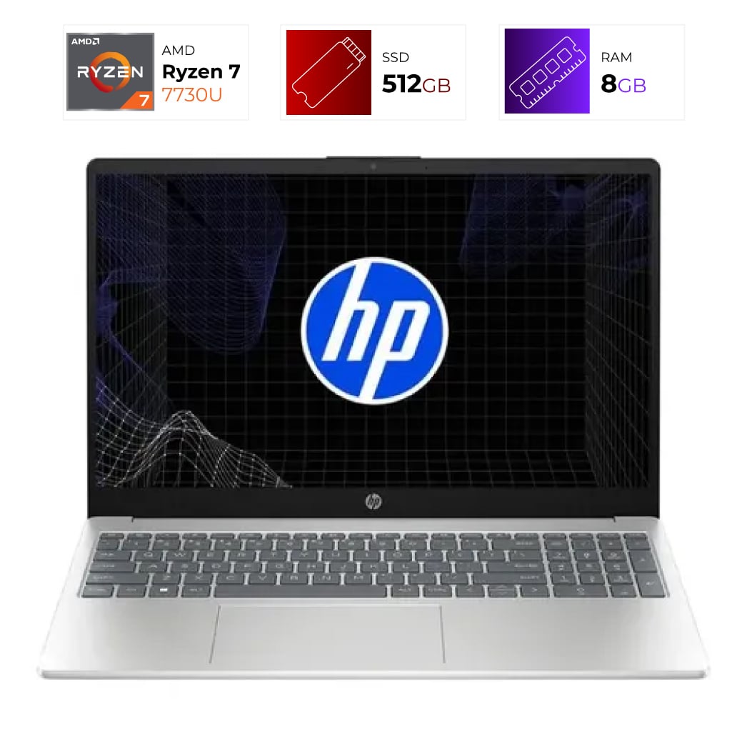 HP 15-Fc0287la – AMD Ryzen 7 7730U – 8GB – 512GB